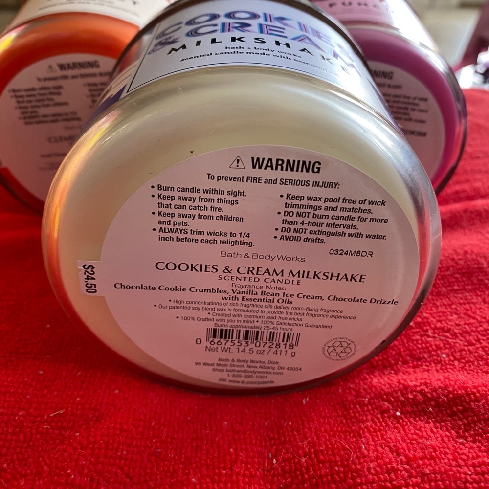 Sold π£ Three 3 wick bath & body works candles - Picture 2 of 2